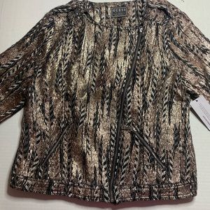 New Guess Teeya Metallic Moto jacket